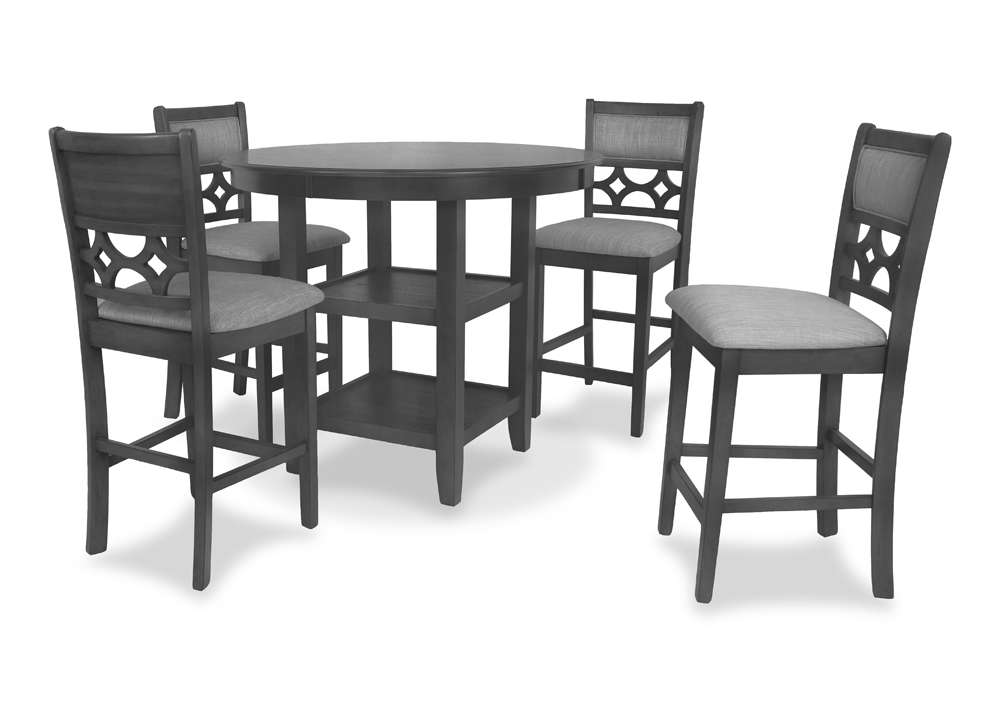 New Classic Furniture - Mitchell 5 Pc Counter Set-Cherry - D1763-52S-CHY veiw 1