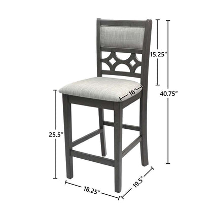 New Classic Furniture - Mitchell 5 Pc Counter Set-Gray - D1763-52S-GRY veiw 3