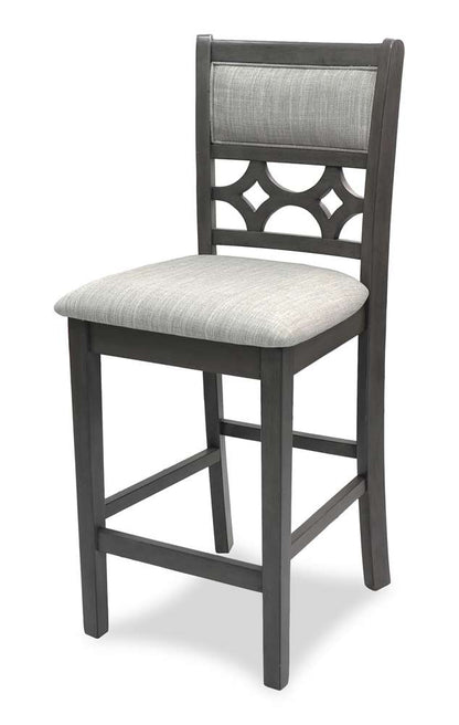 New Classic Furniture - Mitchell 5 Pc Counter Set-Two Tone Bisque/Brown - D1763-52S-BSQ veiw 8