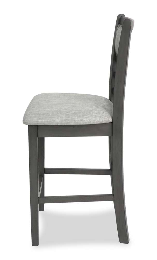 New Classic Furniture - Mitchell 5 Pc Counter Set-Gray - D1763-52S-GRY veiw 10
