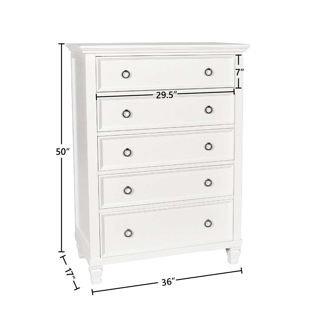 New Classic Furniture - Tamarack Chest- White - BB044W-070 veiw 5