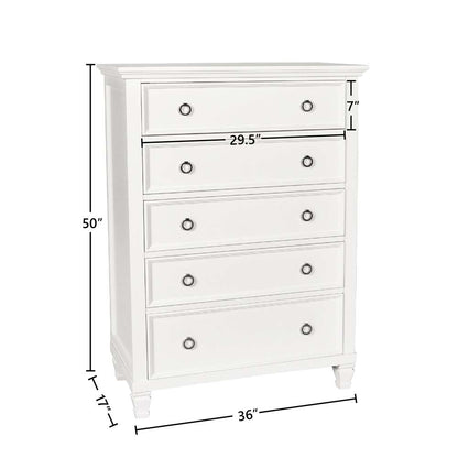 New Classic Furniture - Tamarack Chest- White - BB044W-070 veiw 5