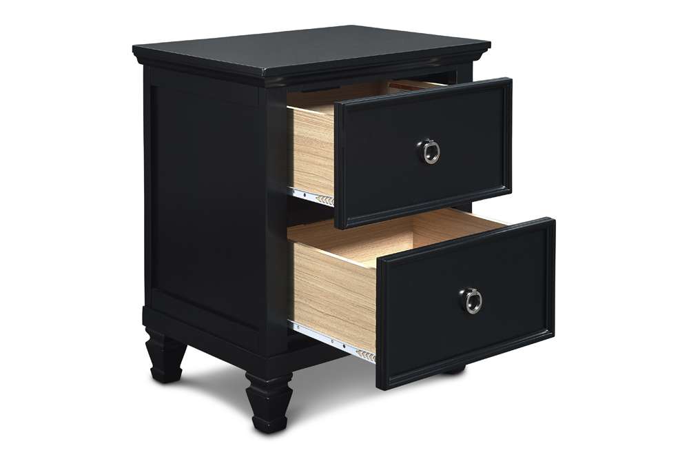 New Classic Furniture - Tamarack Nightstand- Black - BB044B-040 veiw 2