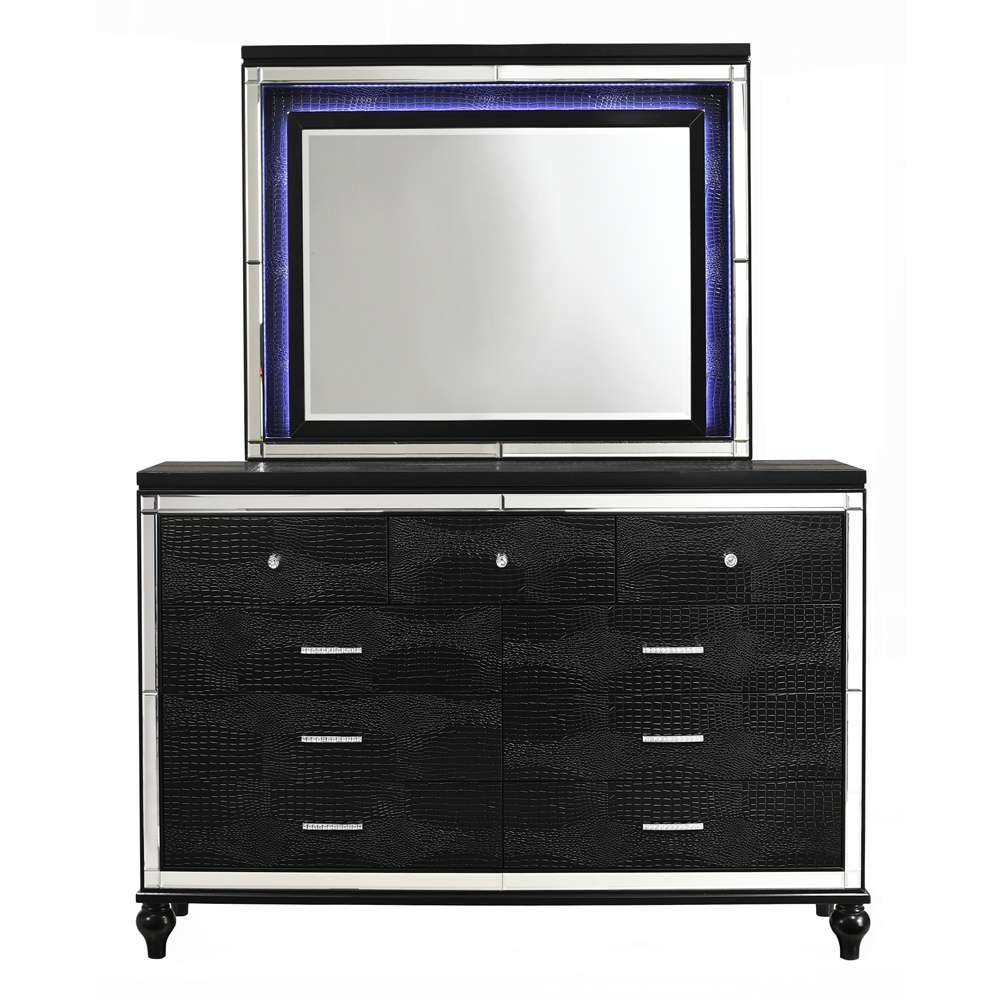 New Classic Furniture - Valentino Dresser-Black - BA9698B-050 veiw 2