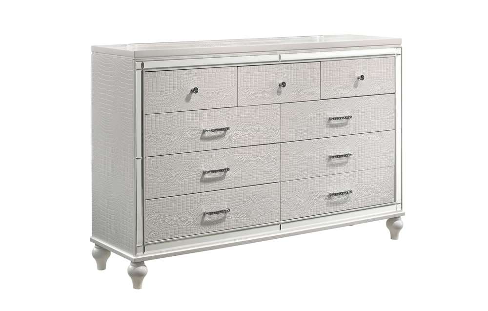 New Classic Furniture - Valentino Dresser-White - BA9698W-050 veiw 1