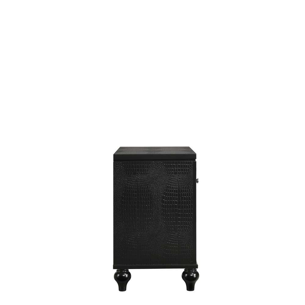 New Classic Furniture - Valentino Nightstand-Black - BA9698B-040 veiw 3