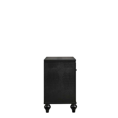 New Classic Furniture - Valentino Nightstand-Black - BA9698B-040 veiw 3