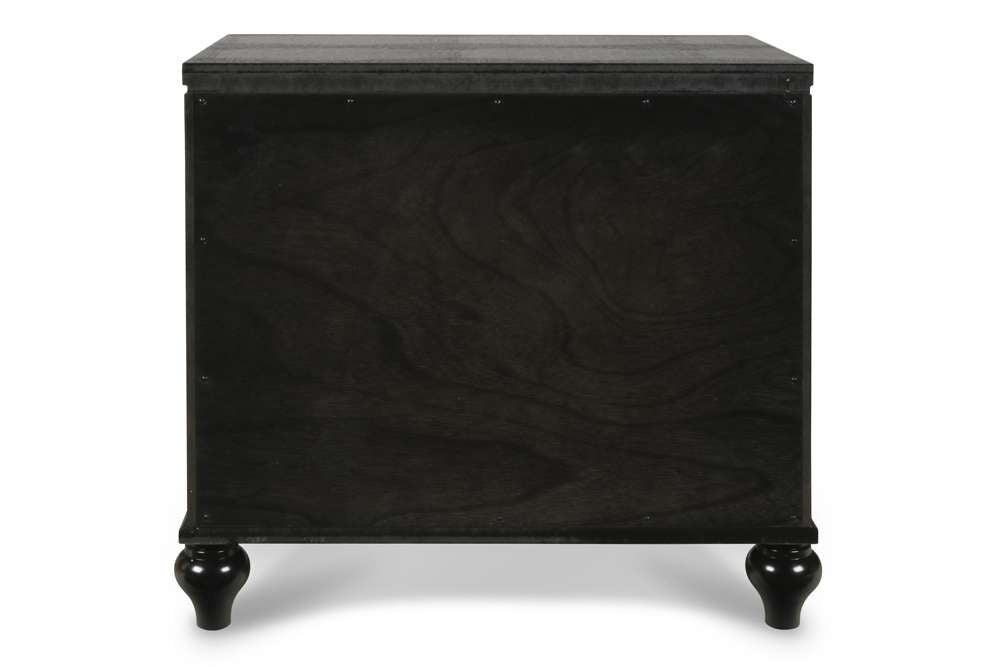 New Classic Furniture - Valentino Nightstand-Black - BA9698B-040 veiw 5