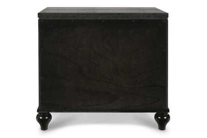 New Classic Furniture - Valentino Nightstand-Black - BA9698B-040 veiw 5