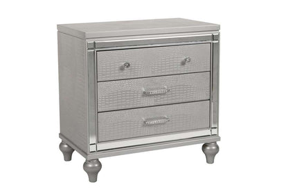 New Classic Furniture - Valentino Nightstand-Silver - BA9698S-040 veiw 1