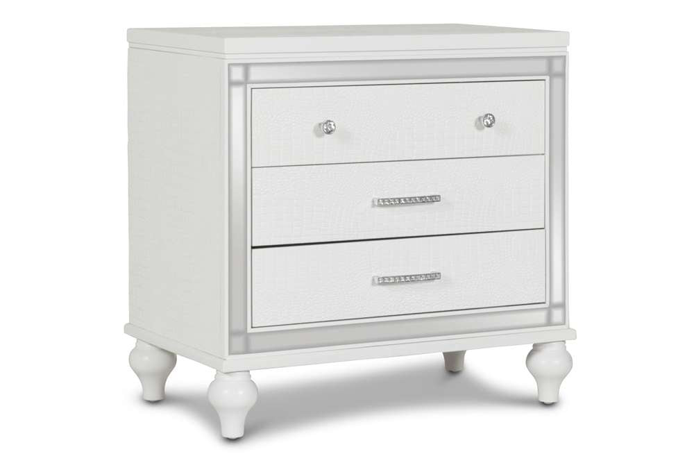 New Classic Furniture - Valentino Nightstand-White - BA9698W-040 veiw 1