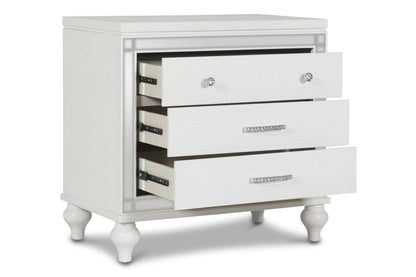 New Classic Furniture - Valentino Nightstand-White - BA9698W-040 veiw 2