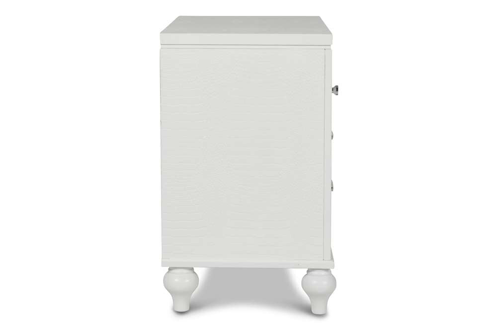 New Classic Furniture - Valentino Nightstand-White - BA9698W-040 veiw 3