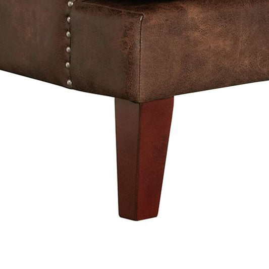 Picket House Furnishings - Elia Chair with Chrome Nails In Sierra Toffee - UKR3002100 veiw 2