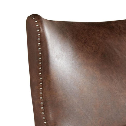 Picket House Furnishings - Elia Chair with Chrome Nails In Sierra Toffee - UKR3002100 veiw 3