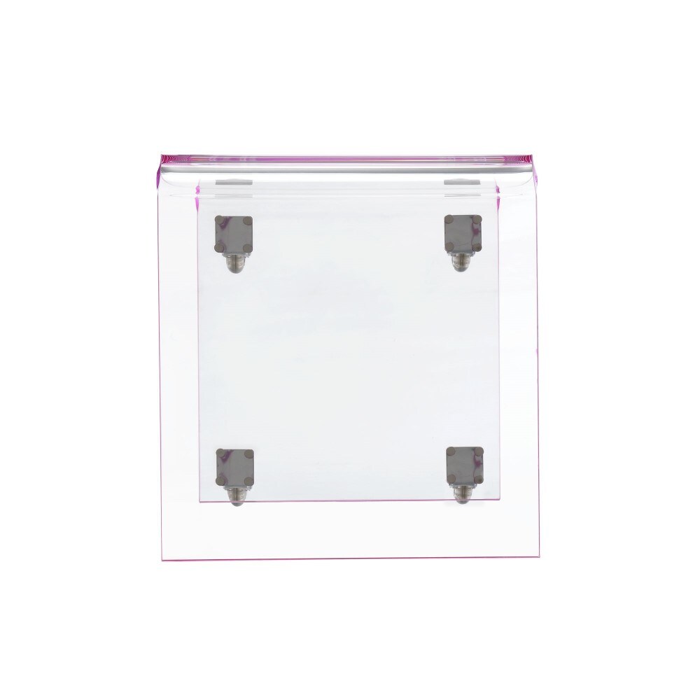 Picket House Furnishings - Peek Acrylic Snack Table in Pink - CIR800STE veiw 5