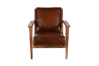 Porter Designs -  Corvallis Solid Sheesham Wood Accent Chair, Natural - 02-108-06-0440 veiw 2