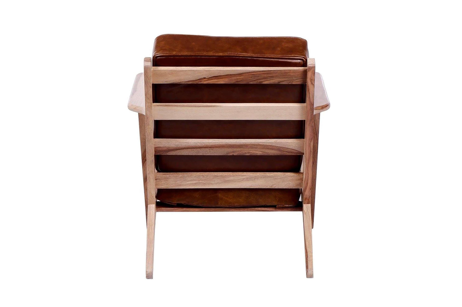 Porter Designs -  Corvallis Solid Sheesham Wood Accent Chair, Natural - 02-108-06-0440 veiw 4