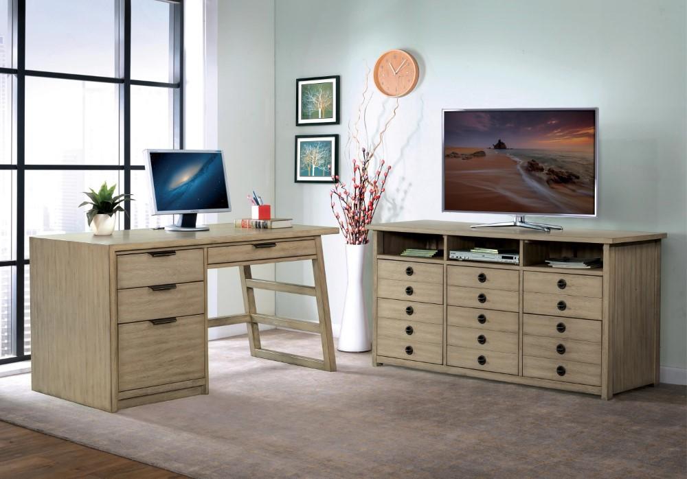 Riverside Furniture - Perspectives Single Pedestal Desk - 28130 veiw 5