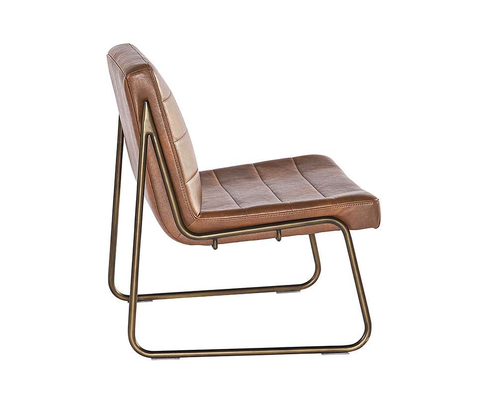 Sunpan - Irongate Anton Lounge Chair - Bravo Cognac - 104843 veiw 3