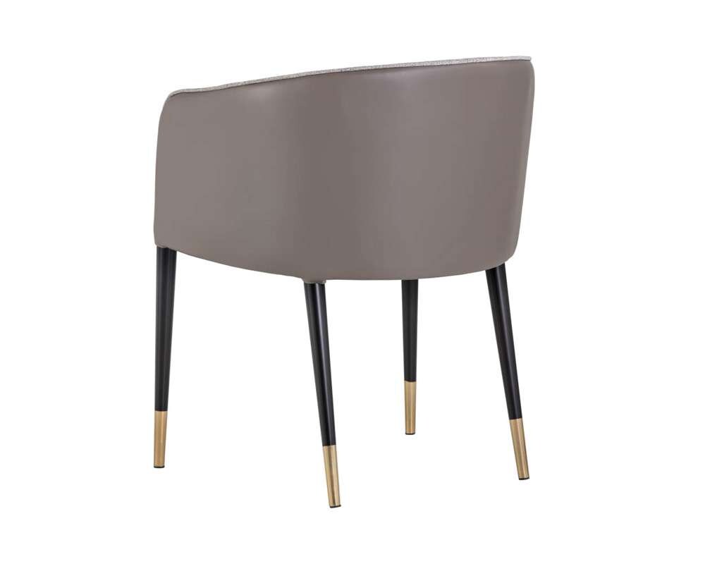 Sunpan - Ikon Asher Dining Armchair - Flint Grey / Napa Taupe - 103148_CLOSEOUT veiw 2