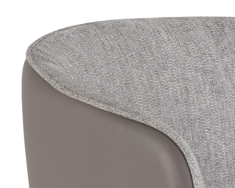 Sunpan - Ikon Asher Dining Armchair - Flint Grey / Napa Taupe - 103148_CLOSEOUT view 4