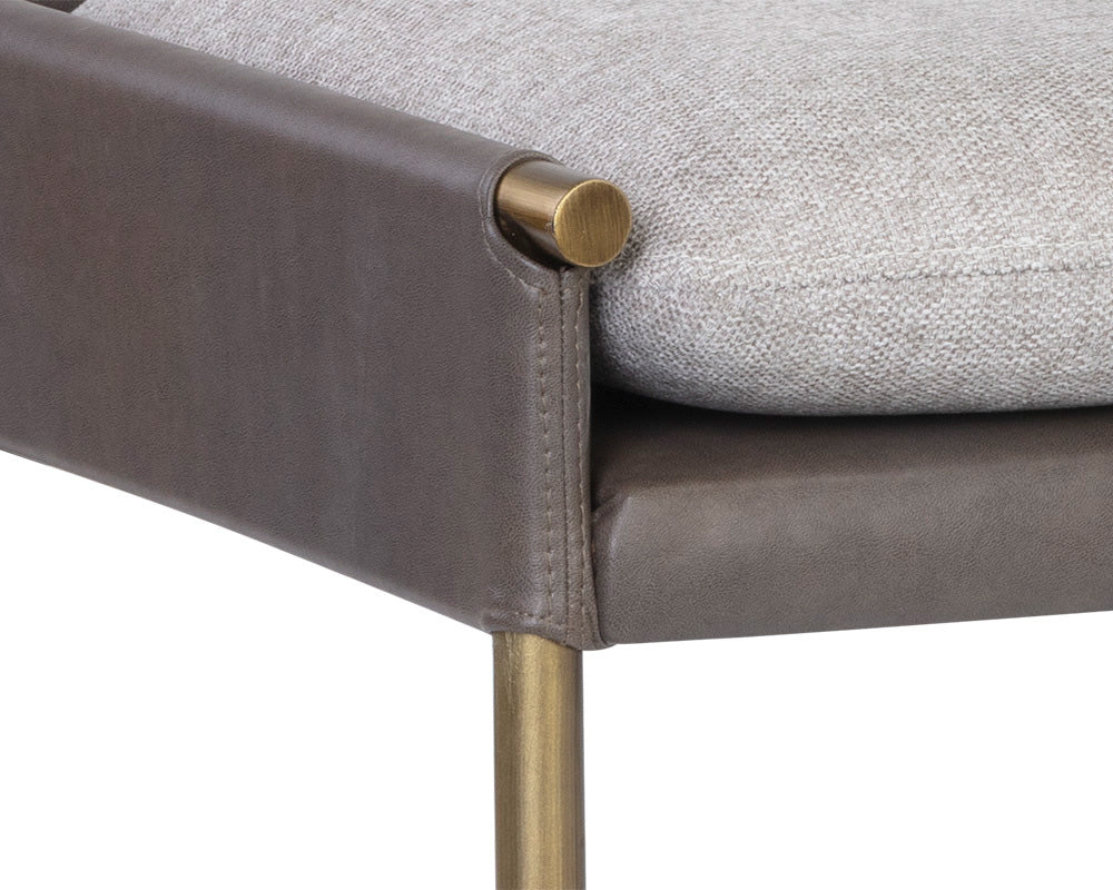 Sunpan - Ikon Bellevue Bench - Belfast Heather Grey / Bravo Ash - 106404 view 5
