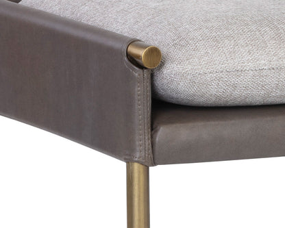 Sunpan - Ikon Bellevue Bench - Belfast Heather Grey / Bravo Ash - 106404 view 5