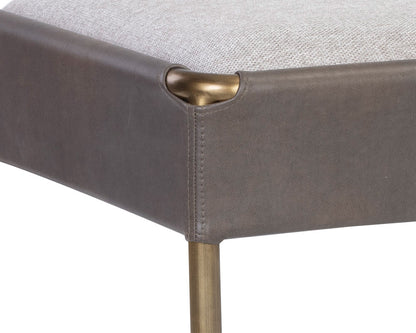 Sunpan - Ikon Bellevue Bench - Belfast Heather Grey / Bravo Ash - 106404 view 6