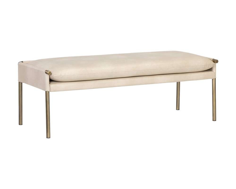 Sunpan - Ikon Bellevue Bench - Bravo Cream - 106186 veiw 1