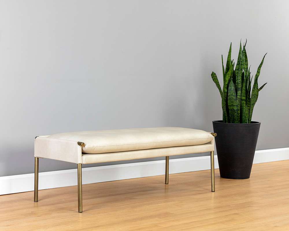 Sunpan - Ikon Bellevue Bench - Bravo Cream - 106186 veiw 4