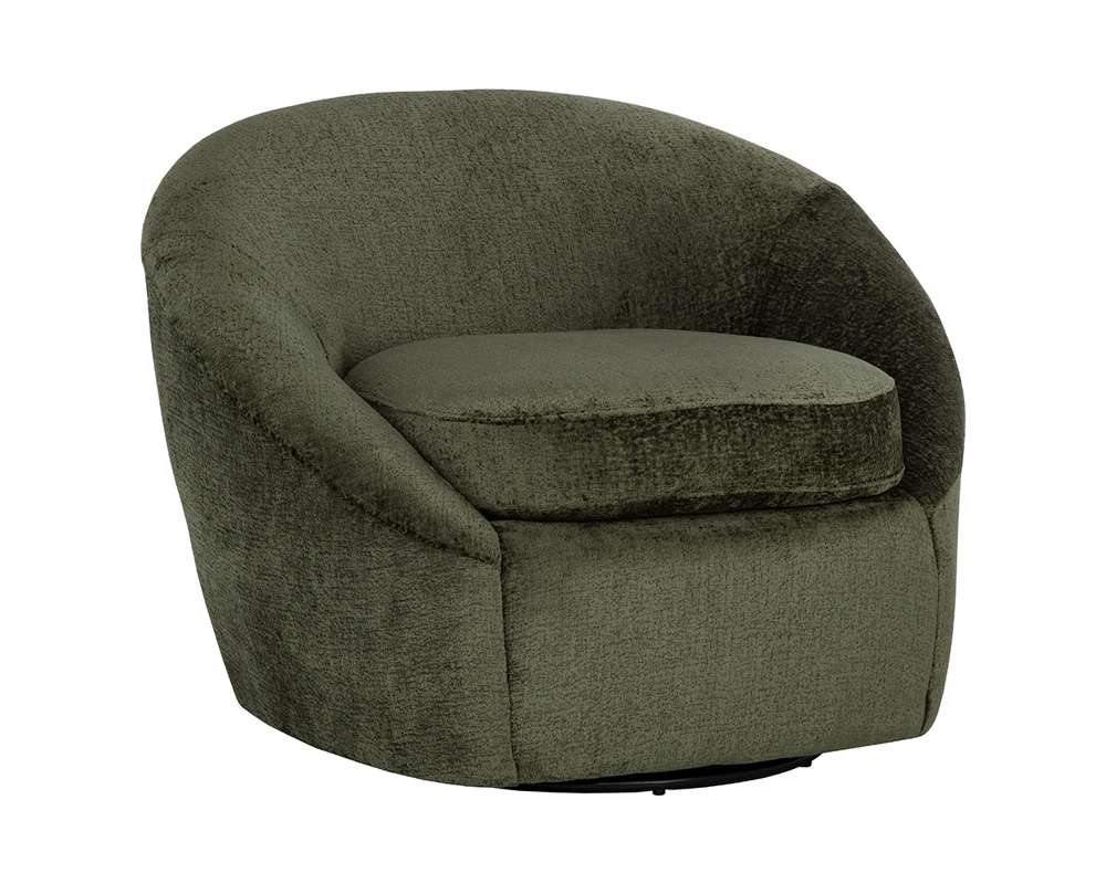 Sunpan - Domestic Bliss Swivel Lounge Chair - Bergen Olive - 111410 veiw 1