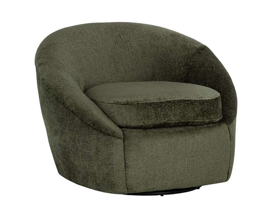 Sunpan - Domestic Bliss Swivel Lounge Chair - Bergen Olive - 111410 veiw 1