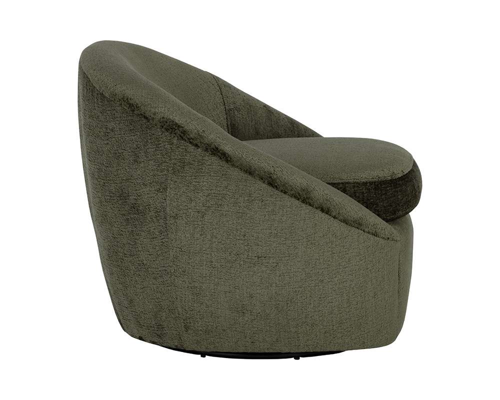 Sunpan - Domestic Bliss Swivel Lounge Chair - Bergen Olive - 111410 veiw 3