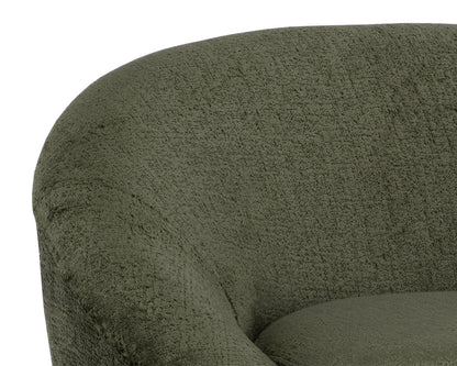 Sunpan - Domestic Bliss Swivel Lounge Chair - Bergen Olive - 111410 view 6