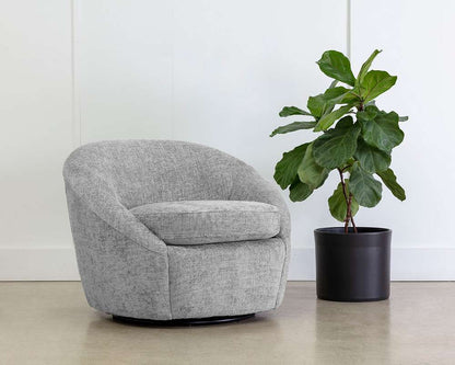 Sunpan - Domestic Bliss Swivel Lounge Chair - Husky Grey - 109892 veiw 5