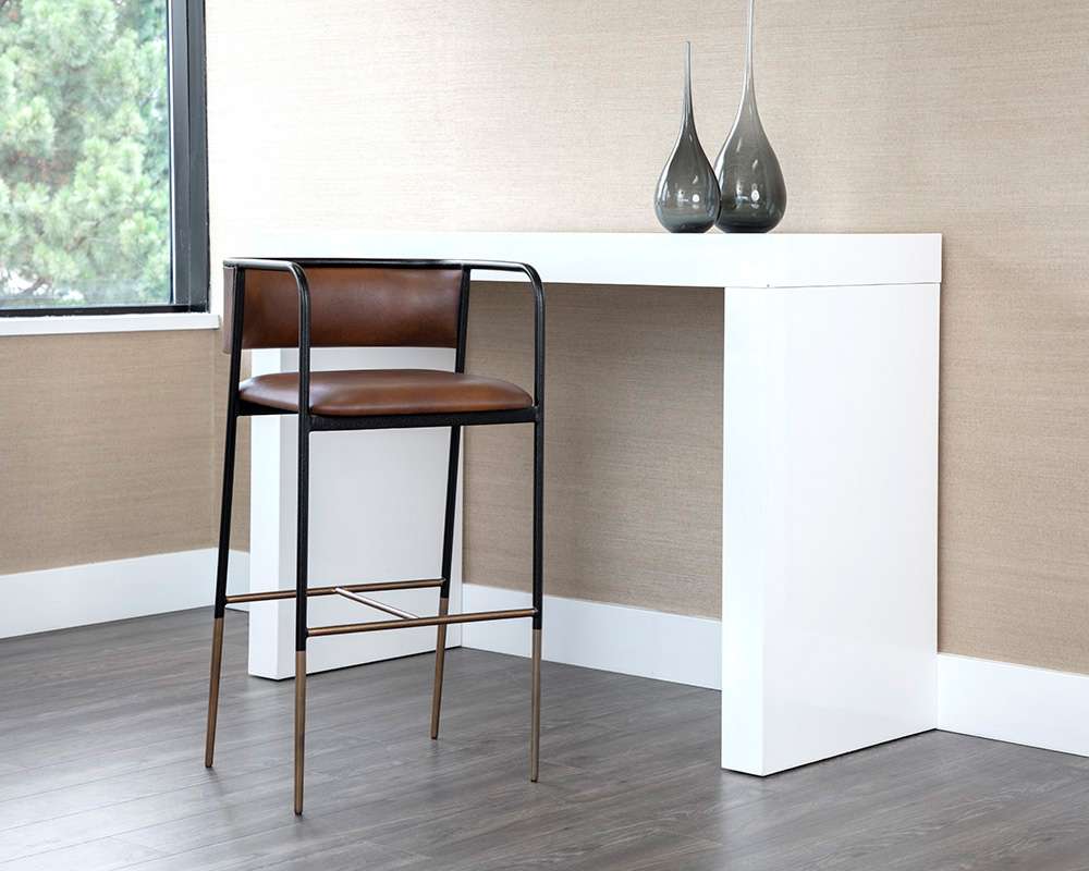 Sunpan - Brenan Barstool - Bravo Cognac - 108095 veiw 4