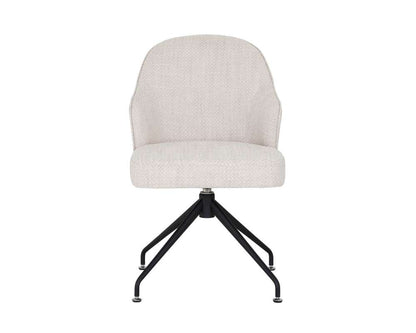 Sunpan - 5West Bretta Swivel Dining Chair - Moto Stucco - 107510 veiw 2