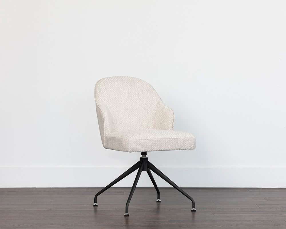 Sunpan - 5West Bretta Swivel Dining Chair - Moto Stucco - 107510 veiw 5