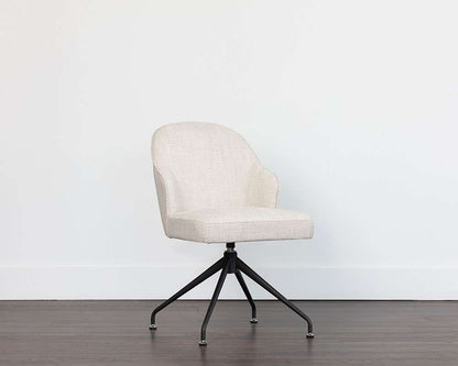Sunpan - 5West Bretta Swivel Dining Chair - Moto Stucco - 107510 veiw 5