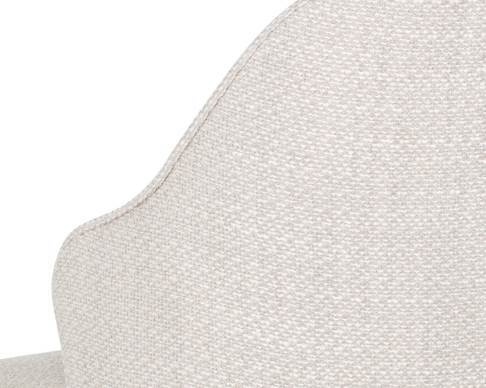 Sunpan - 5West Bretta Swivel Dining Chair - Moto Stucco - 107510 view 6