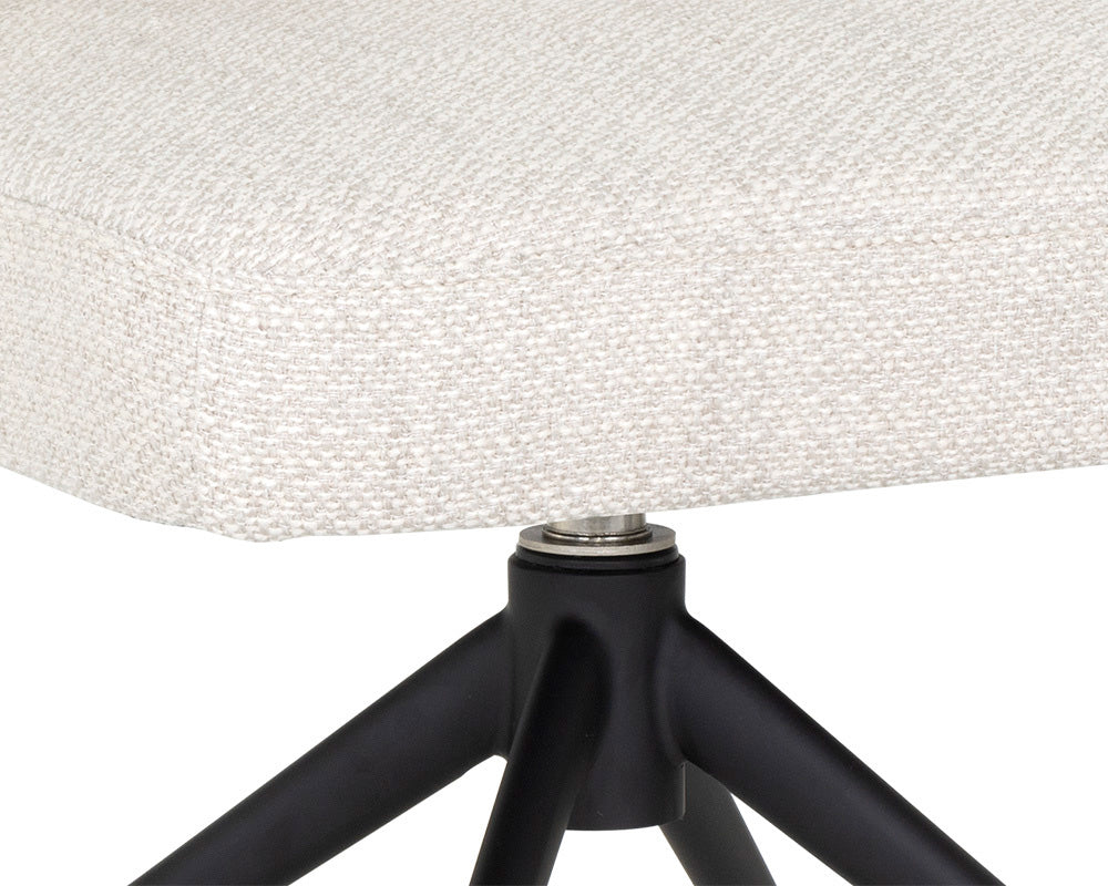 Sunpan - 5West Bretta Swivel Dining Chair - Moto Stucco - 107510 view 7