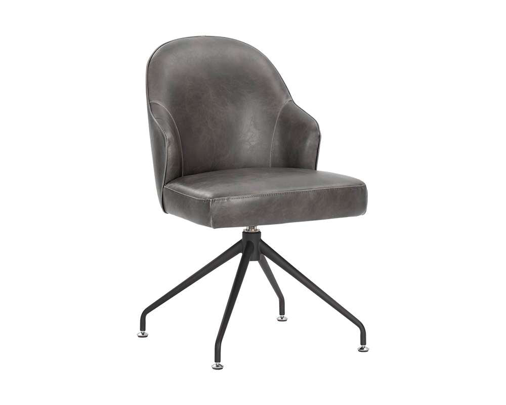 Sunpan - 5West Bretta Swivel Dining Chair - Overcast Grey - 106102 veiw 1