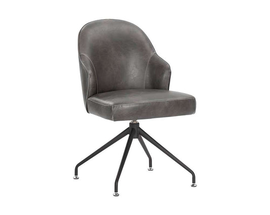 Sunpan - 5West Bretta Swivel Dining Chair - Overcast Grey - 106102 veiw 1