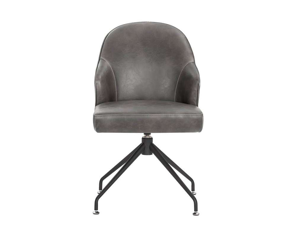 Sunpan - 5West Bretta Swivel Dining Chair - Overcast Grey - 106102 veiw 2