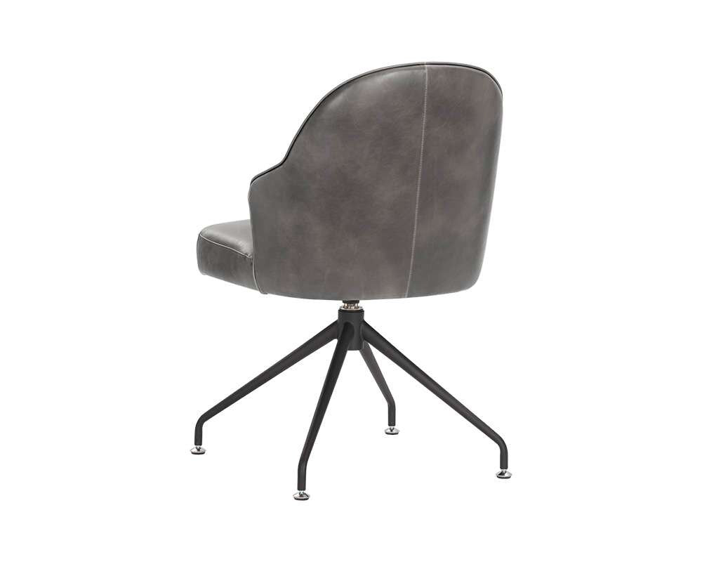 Sunpan - 5West Bretta Swivel Dining Chair - Overcast Grey - 106102 veiw 4