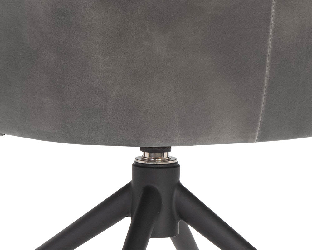 Sunpan - 5West Bretta Swivel Dining Chair - Overcast Grey - 106102 view 6