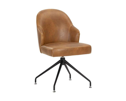 Sunpan - 5West Bretta Swivel Dining Chair - Tobacco Tan - 106375 veiw 1
