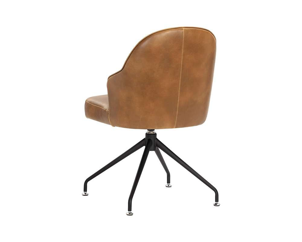 Sunpan - 5West Bretta Swivel Dining Chair - Tobacco Tan - 106375 veiw 4