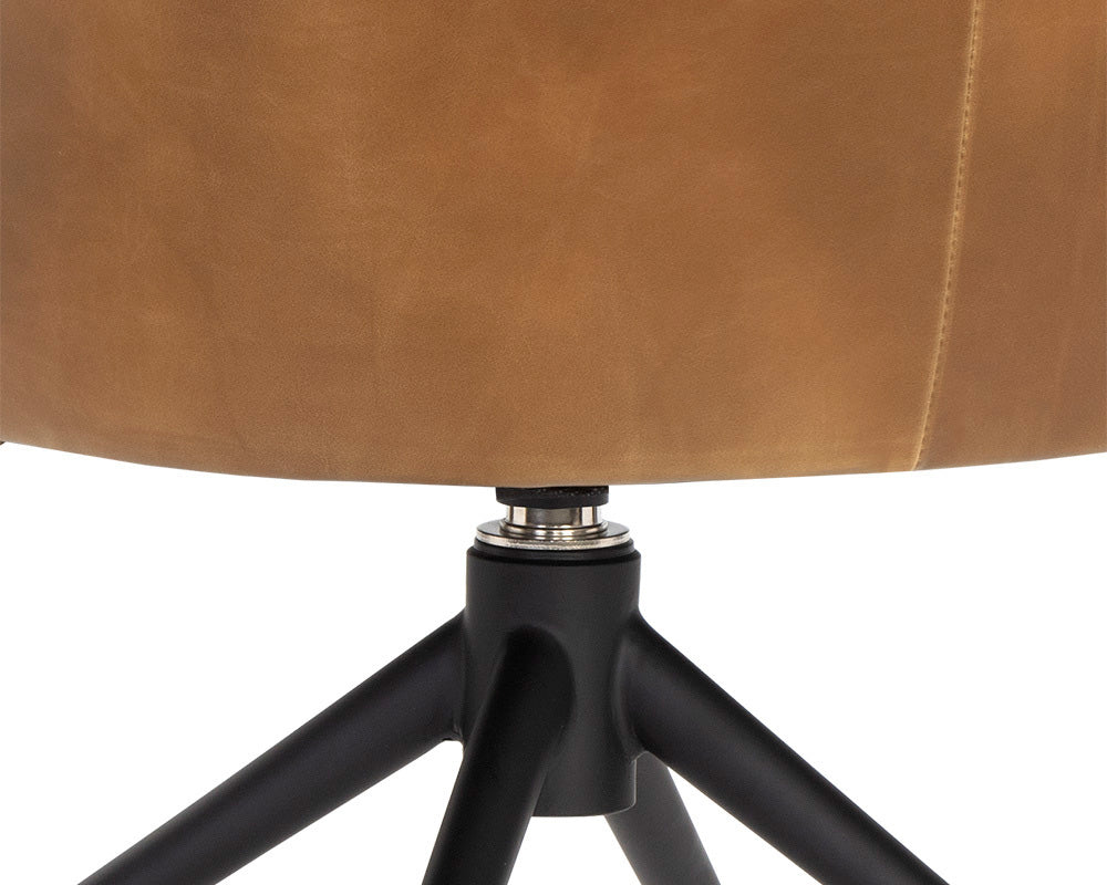 Sunpan - 5West Bretta Swivel Dining Chair - Tobacco Tan - 106375 view 6